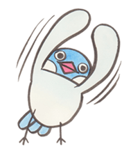 Daily soliloquence of Java sparrow sticker #15628296