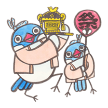 Daily soliloquence of Java sparrow sticker #15628306