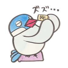 Daily soliloquence of Java sparrow sticker #15628319