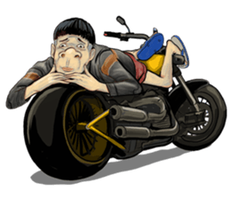 mr.Richard riding motocycle sticker #15629087