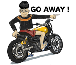 mr.Richard riding motocycle sticker #15629094