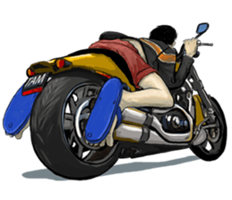 mr.Richard riding motocycle sticker #15629098