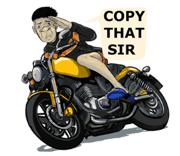 mr.Richard riding motocycle sticker #15629099