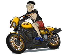 mr.Richard riding motocycle sticker #15629101