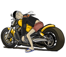 mr.Richard riding motocycle sticker #15629102