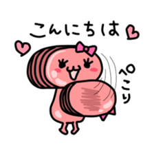 cooked ham and Wiener sticker #15629526