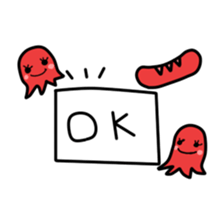 cooked ham and Wiener sticker #15629529