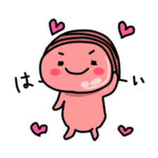 cooked ham and Wiener sticker #15629539