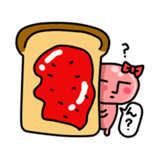 cooked ham and Wiener sticker #15629542