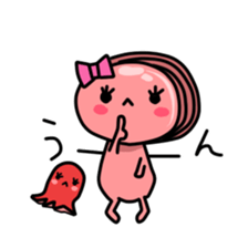 cooked ham and Wiener sticker #15629552