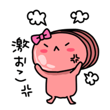 cooked ham and Wiener sticker #15629554