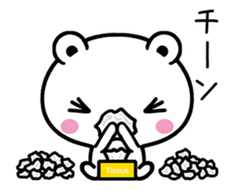 Bear suffers from hay fever. sticker #15630634