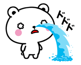 Bear suffers from hay fever. sticker #15630637