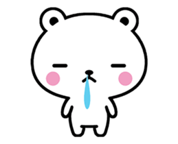 Bear suffers from hay fever. sticker #15630641