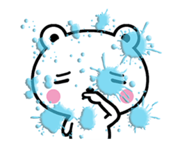 Bear suffers from hay fever. sticker #15630642