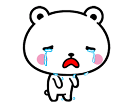 Bear suffers from hay fever. sticker #15630644