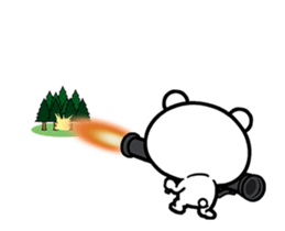 Bear suffers from hay fever. sticker #15630649