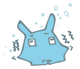 Pancake devilfish which sleeps well sticker #15631041