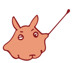 Pancake devilfish which sleeps well sticker #15631059