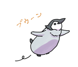Unfriendly penguin sticker #15631575