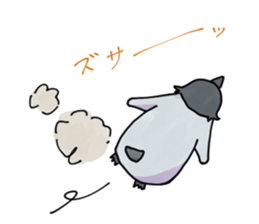 Unfriendly penguin sticker #15631576