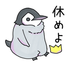 Unfriendly penguin sticker #15631580
