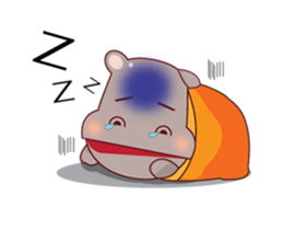 Very Cute Brown Hipopo Animated sticker #15631819