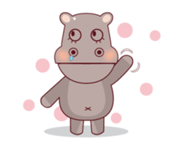 Very Cute Brown Hipopo Animated sticker #15631824