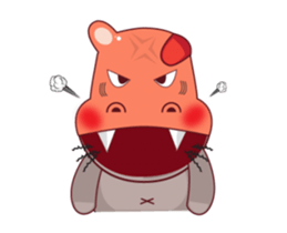 Very Cute Brown Hipopo Animated sticker #15631832