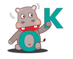 Very Cute Brown Hipopo Animated sticker #15631833