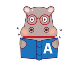 Very Cute Brown Hipopo Animated sticker #15631838