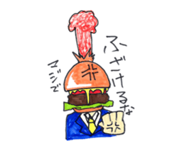 hamburger Head welcome to Japan sticker #15631930