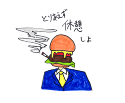 hamburger Head welcome to Japan sticker #15631933