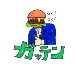 hamburger Head welcome to Japan sticker #15631934