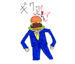 hamburger Head welcome to Japan sticker #15631936