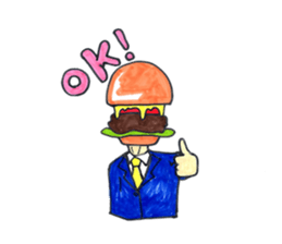 hamburger Head welcome to Japan sticker #15631939