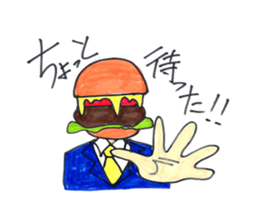 hamburger Head welcome to Japan sticker #15631945
