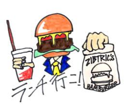 hamburger Head welcome to Japan sticker #15631946