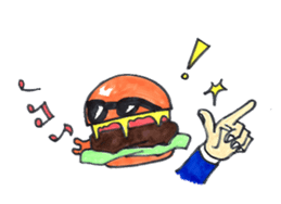 hamburger Head welcome to Japan sticker #15631953