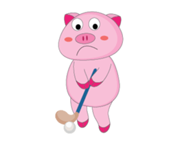 Spot Action of A Plump Pink Animated sticker #15632055