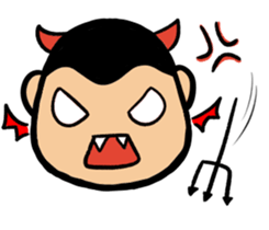 a chubby boy's overlapping sound sticker #15633568