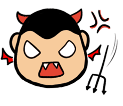 a chubby boy's overlapping sound sticker #15633568