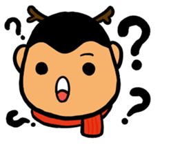 a chubby boy's overlapping sound sticker #15633572