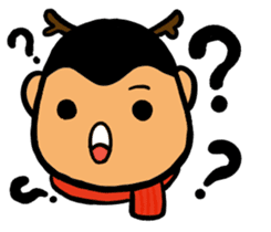 a chubby boy's overlapping sound sticker #15633572