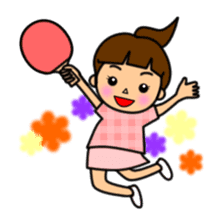 Ping-Pong Girl sticker #15634077
