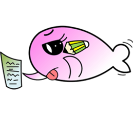 Pinky & Blue Fish sticker #15634162