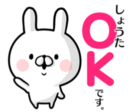 Shouta's rabbit stickers sticker #15634618