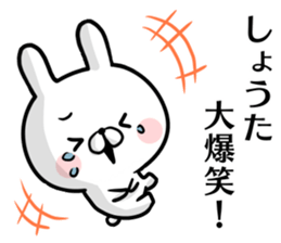 Shouta's rabbit stickers sticker #15634631