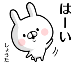 Shouta's rabbit stickers sticker #15634632