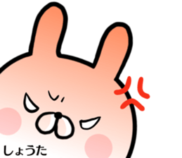 Shouta's rabbit stickers sticker #15634635